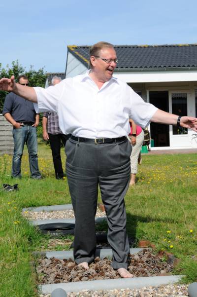 Unterwegs in der Region - Der Sinnesgarten des Borkumer Kindergartens.